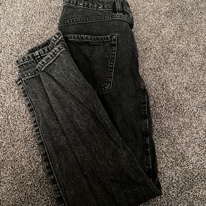 Black garage mom jeans
